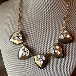 Jcrew tortoise and gold necklace